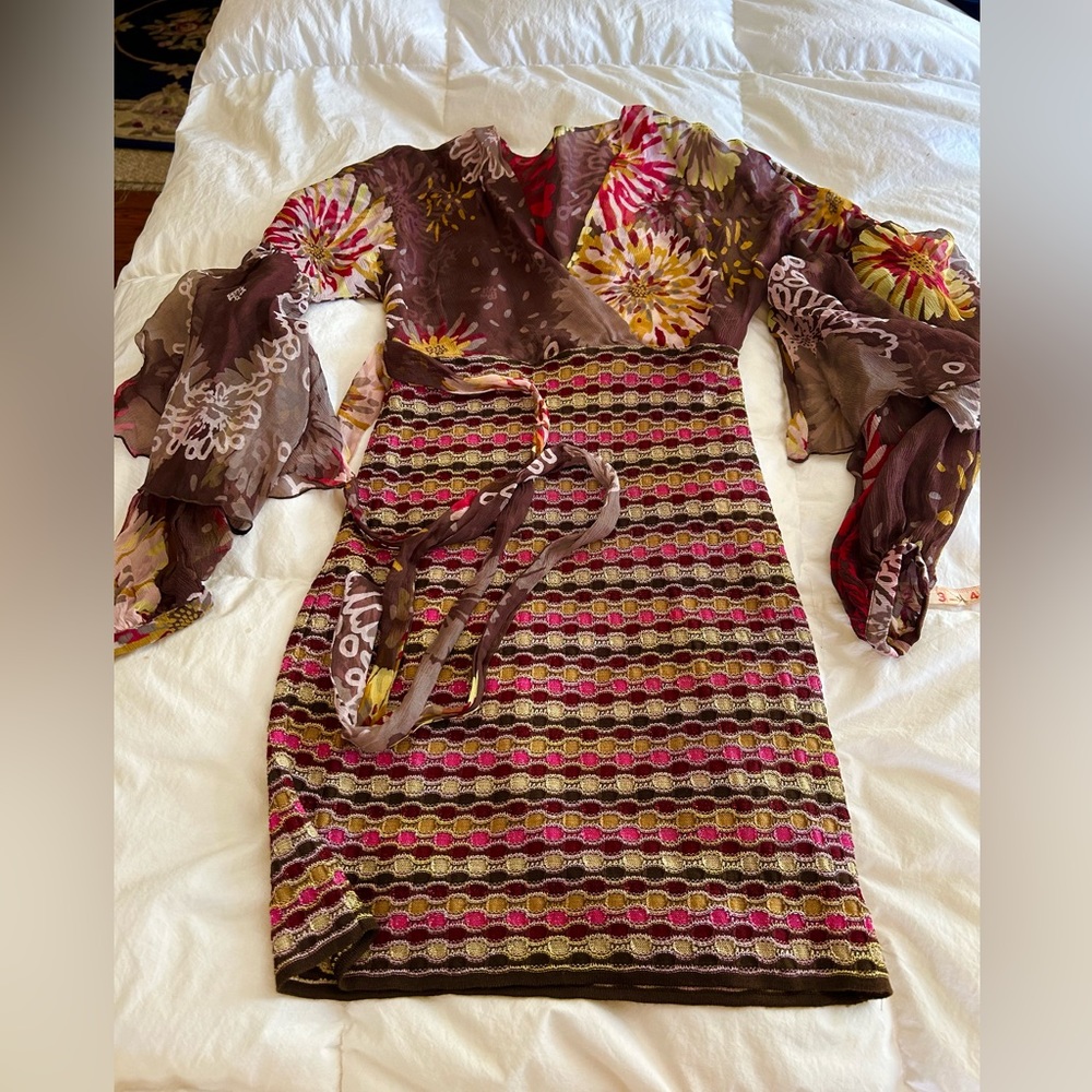 Missoni knit silk dress XSP